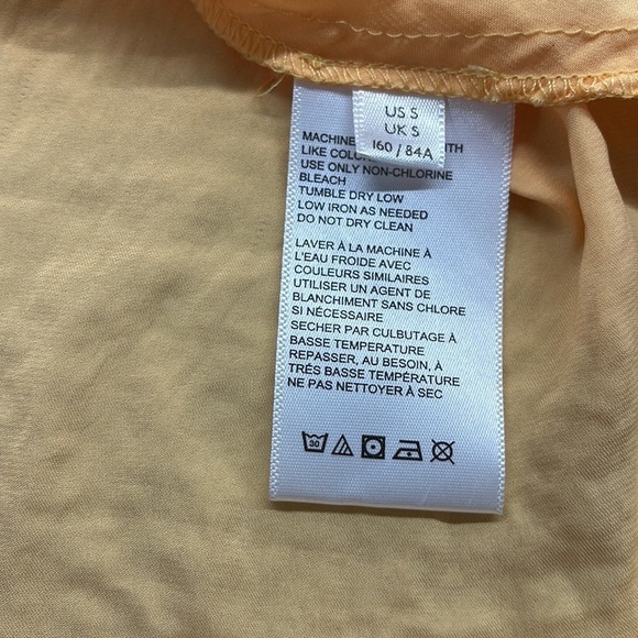 Out From Under NWT Peach Satin Cinch Side Asymmetrical Tank Top Size Small - Picture 10 of 11